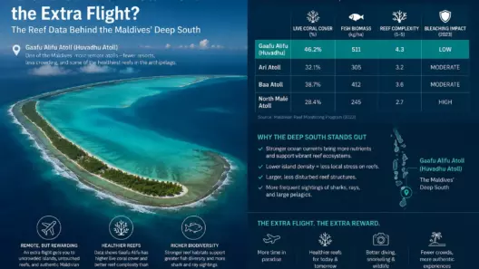 Is Gaafu Alifu Atoll Worth the Extra Flight? The Reef Data Behind the Maldives' Deep South - foto № 13